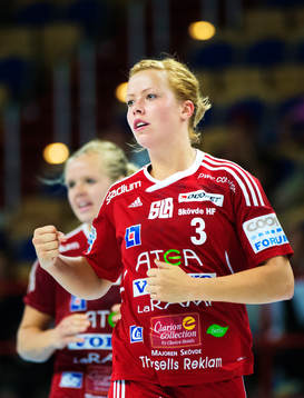 Mikaela Johansson, Skövde, jublar