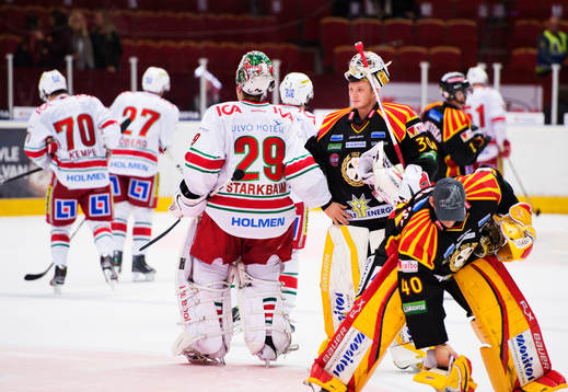 Bernhard Starkbaum, målvakt, Modo, och Robin Rahm,