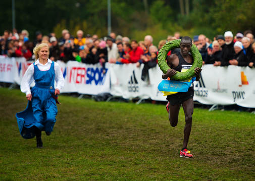 Lewis Korir, Kenya, vann herrarnas lopp