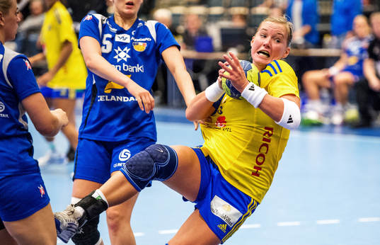 Kristina Flognman, Sverige, gör sig redo att skjuta