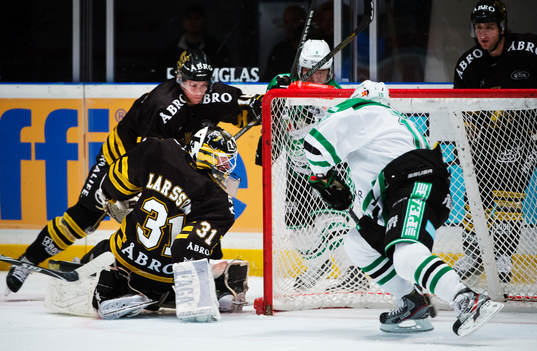 Viktor Lindgren, Rögle, gör 1-2 bakom Daniel Larsson,