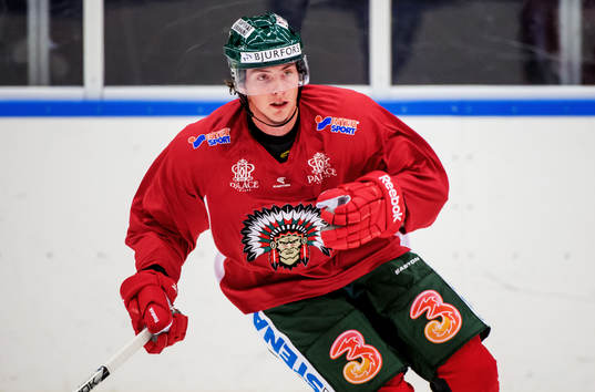 Första träningen för Frölundas tillfälliga nyfärvärv