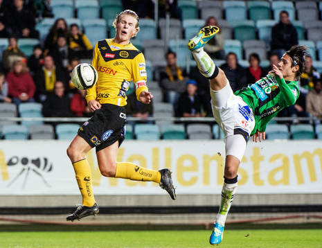 Oscar Hiljemark, Elfsborg, och Mirza Mujcic, GAIS, i