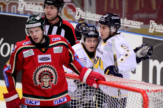 Rhett Rakhshani, HV71, gör 1-1, jubel