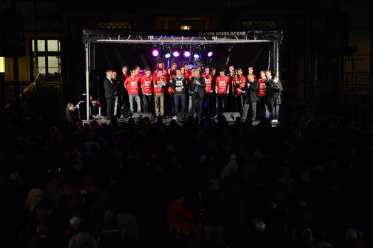 2012 Fotboll,  Östers firas på Stora Torget i Växjö