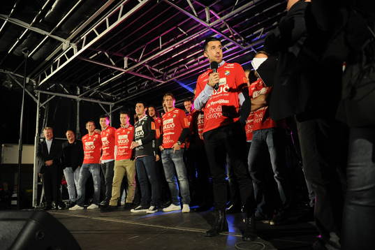 2012 Fotboll,  Östers firas på Stora Torget i Växjö