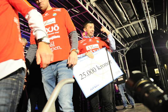 2012 Fotboll,  Östers firas på Stora Torget i Växjö