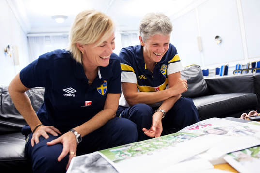 Lilie Persson assisterande förbundskapten och Pia