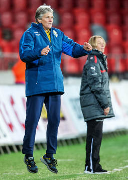 Fotboll, Damlandslaget, Träningslandskamp, Sverige -