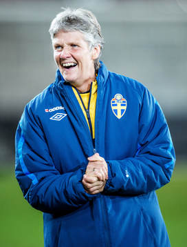Fotboll, Damlandslaget, Träningslandskamp, Sverige -