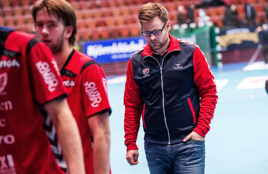 Kristjan Andresson, tränare Guif, deppar