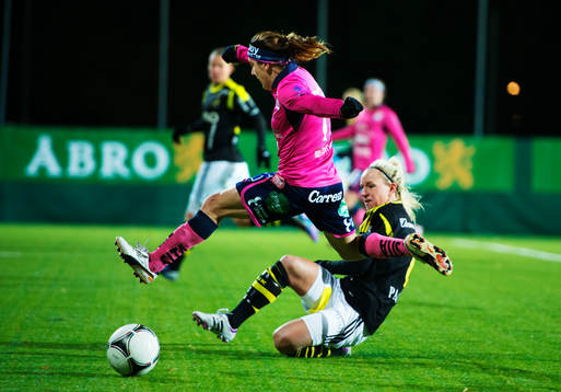 Lisa De Vanna, Linköping, och Sarah Fredriksson, AIK