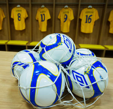 Officiella matchbollar i svenska fotbollslandslagets
