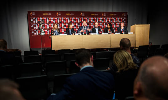 Emilia Hinkkanen, UEFA, Karen Espelund, UEFA, Karl-Erik