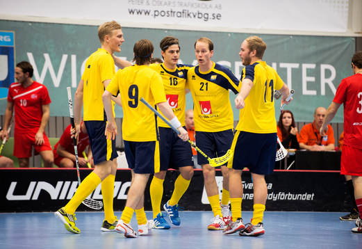 Karl-Johan Nilsson gör 6-2 till Sverige, jubel Jesper