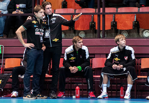 Tomas Axnér, tränare, och Johan Zanotti, assisterande