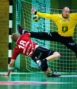 Christoffer Brännberger, Skånela, gör mål på Robert