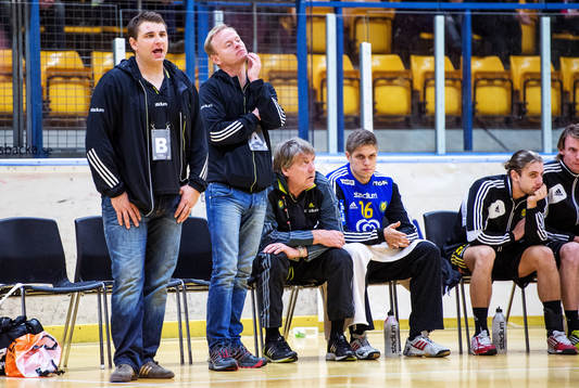 Erik Fritzon, assisterande tränare, och Magnus Johansson,