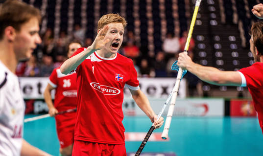 Sindre Bjerknes, Norge, jublar