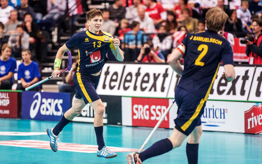 Mattias Samuelsson, Sverige, jublar