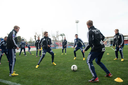 Träning torsdag förmiddag, Ludwig Augustinsson mfl