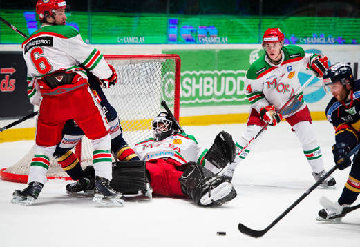 Mikael Vikstrand, Ervins Mustukovs, målvakt, och Tom