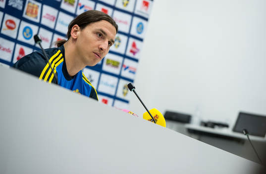 Presskonferens med Zlatan Ibrahimovic