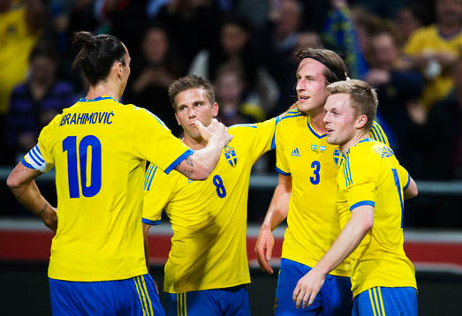 Zlatan Ibrahimovic, Anders Svensson, Jonas Olsson och