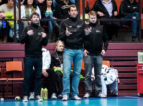 Carlo Pulic, assisterande tränare, Magnus Wislander,