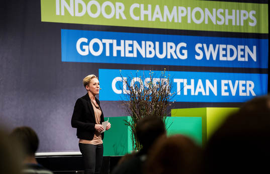 Kajsa Bergqvist är konferencier