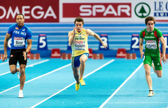 Tom Kling-Baptiste, Sverige, i kvalloppet på 60m