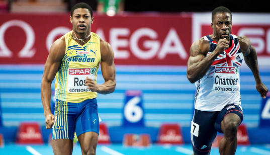 Odain Rose, Sverige, i kvalloppet på 60m