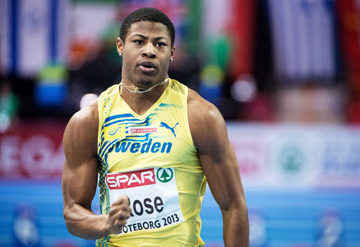 Odain Rose, Sverige, i kvalloppet på 60m