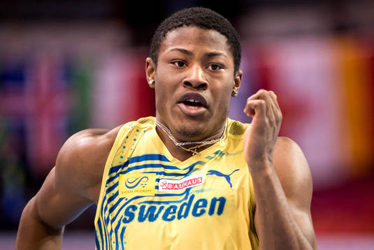 Odain Rose, Sverige, springer kval till herrarnas 60m