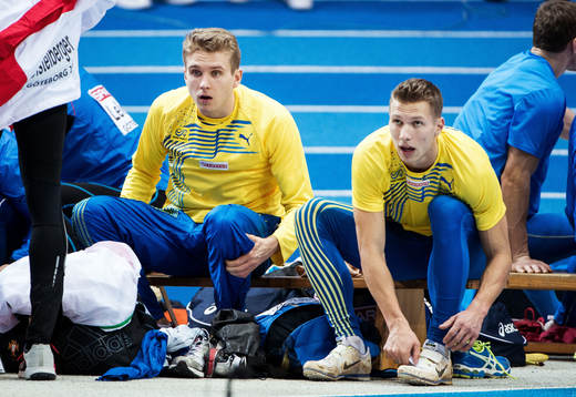 Fabias Rosenquist och Petter Olson, Sverige, gör sig i