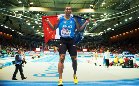 Jimmy VICAUT, Frankrike, vinner 60 meter