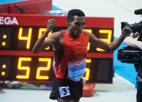 Hayle IBRAHIMOV, Azerbajdzjan, vinner 3000 meter