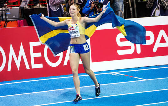 Moa Hjelmer, Sverige, vinner brons på 400m