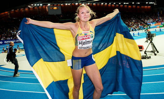 Moa Hjelmer, Sverige, vinner brons på 400m