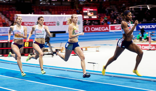 Moa Hjelmer, Sverige, vinner brons på 400m