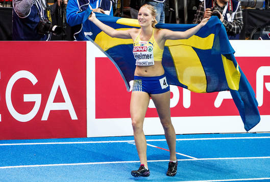 Moa Hjelmer, Sverige, vinner brons på 400m