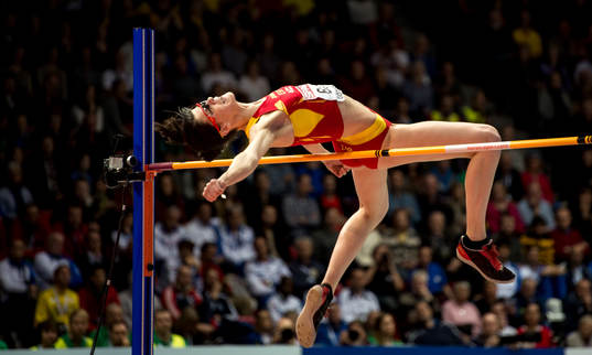 Ruth Beitia, Spanien, vann höjdfinalen