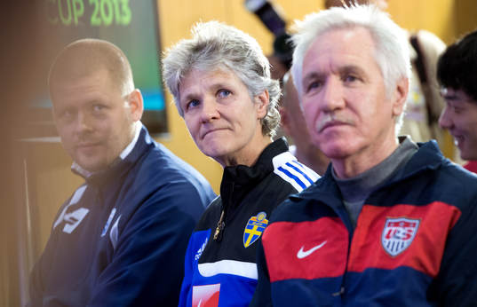 Sigurdur Eyjolfsson, förbundskapten, Island, Pia Sundhage,