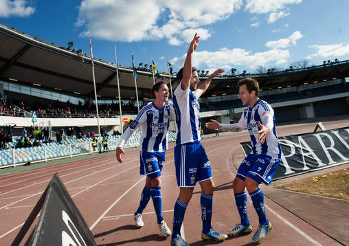 Mattias Bjärsmyr, IFK Göteborg, gör 0-2. Philip Haglund