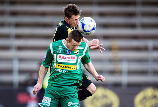 Nickduell mellan Nikolas Ledgerwood, Hammarby, och Robert