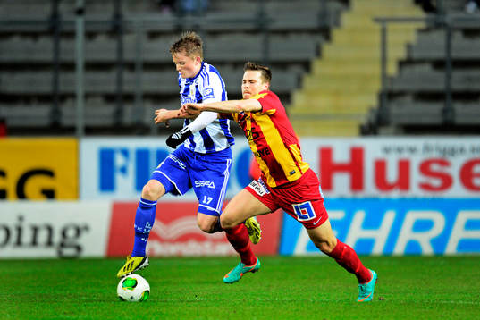 Sam Larsson, IFK Göteborg och Sebastian Rajalakso,