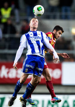 Nickduell mellan Jakob Johansson, IFK Göteborg, och