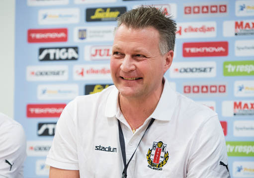 En glad Ulf Sivertsson, tränare Drott