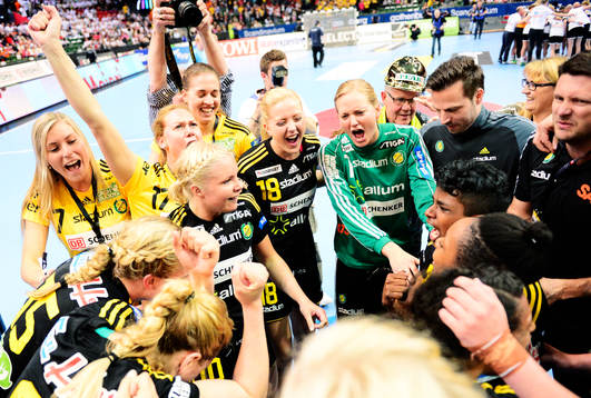Jubel bland Sävehofs spelare