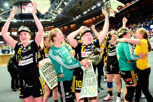 Jubel bland Sävehofs spelare